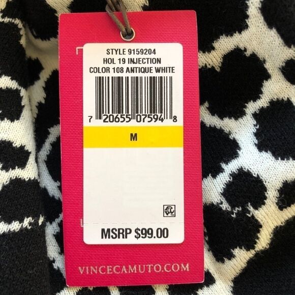 Vince Camuto Cardigan Open Front Animal Print, Med - Picture 7 of 8